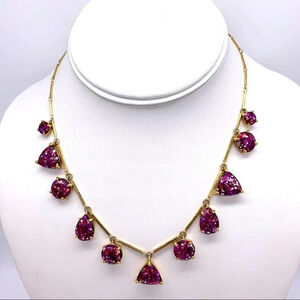 Kate Spade Twinkle Lights Pink Fuchsia Necklace